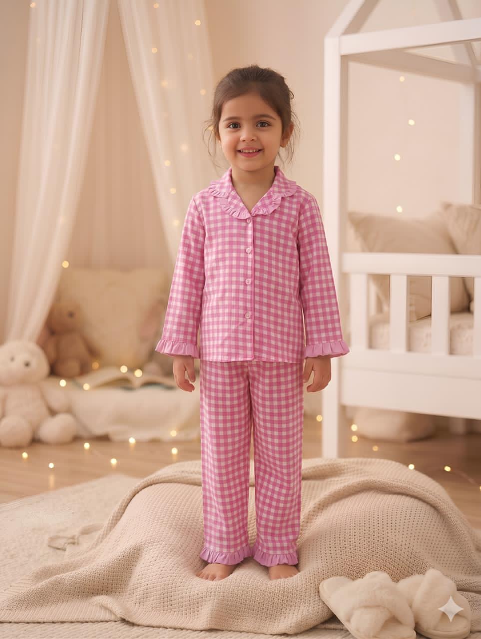 Night suit heart red