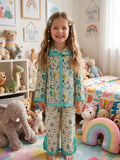 Printed night suit hot air ballon
