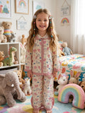 Printed night suit rainbow