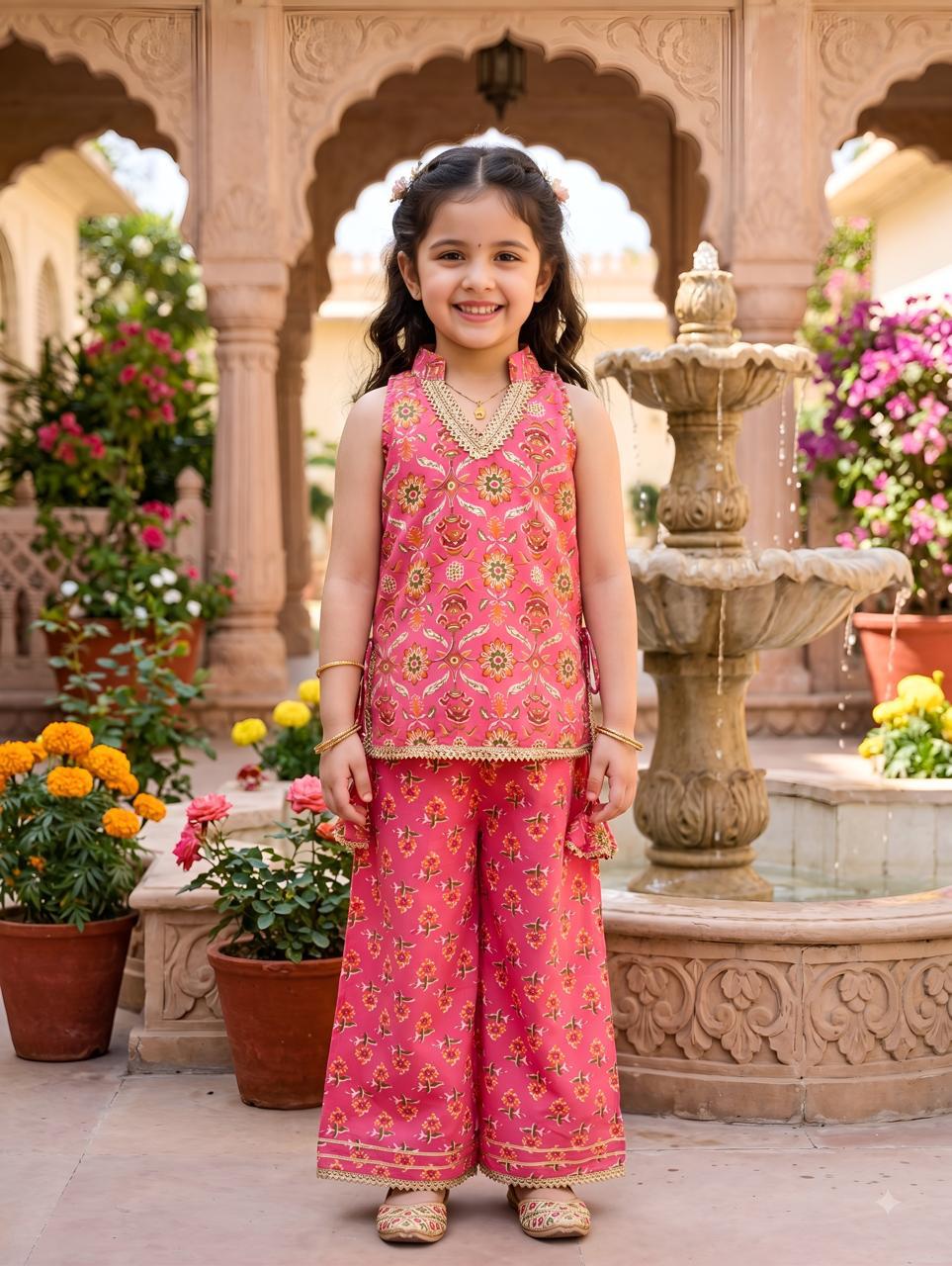 Straight kurta pant peach