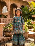 Sharara kurta set green