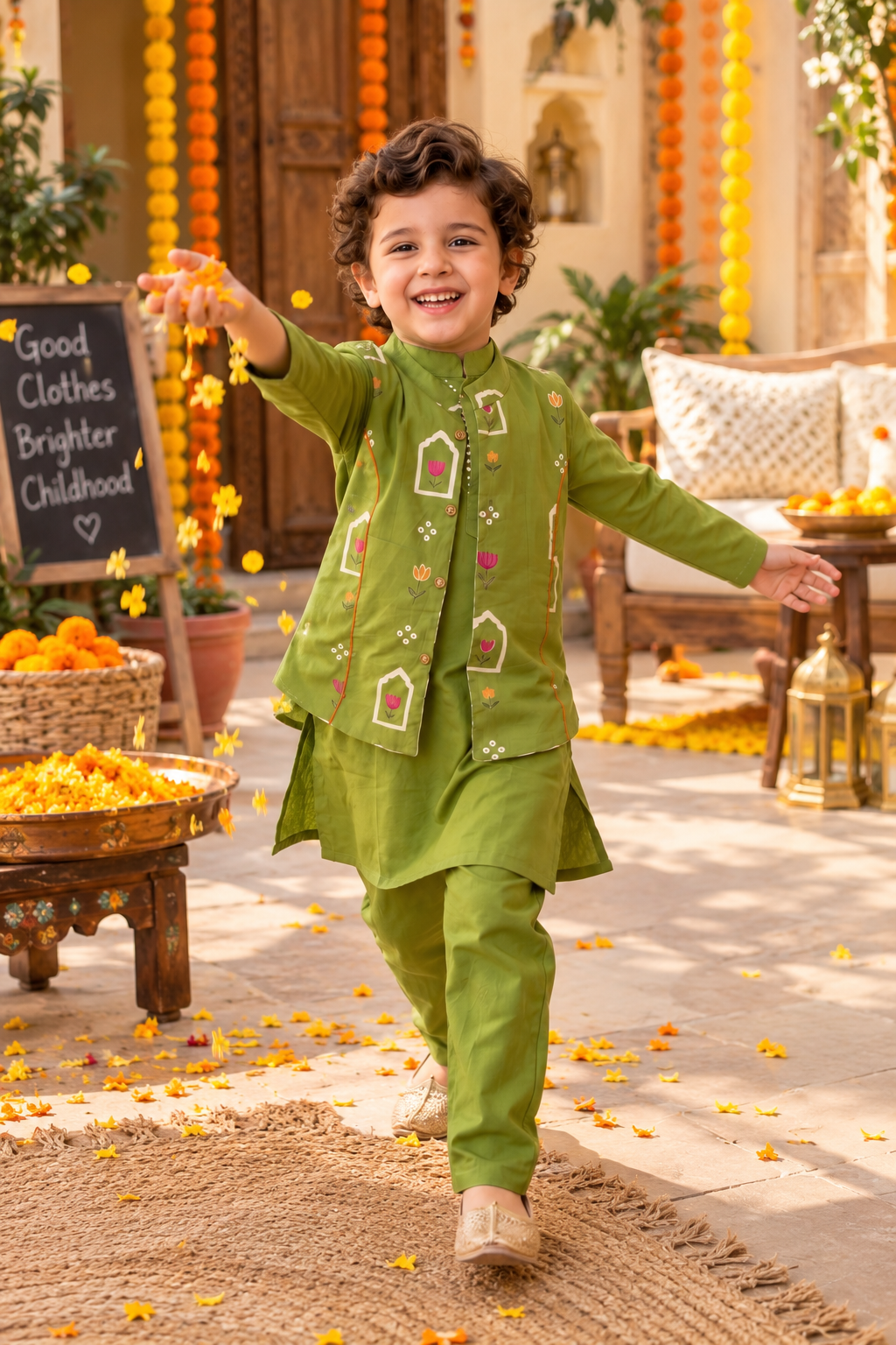 Gulmohar Kurta Set (3pc set)