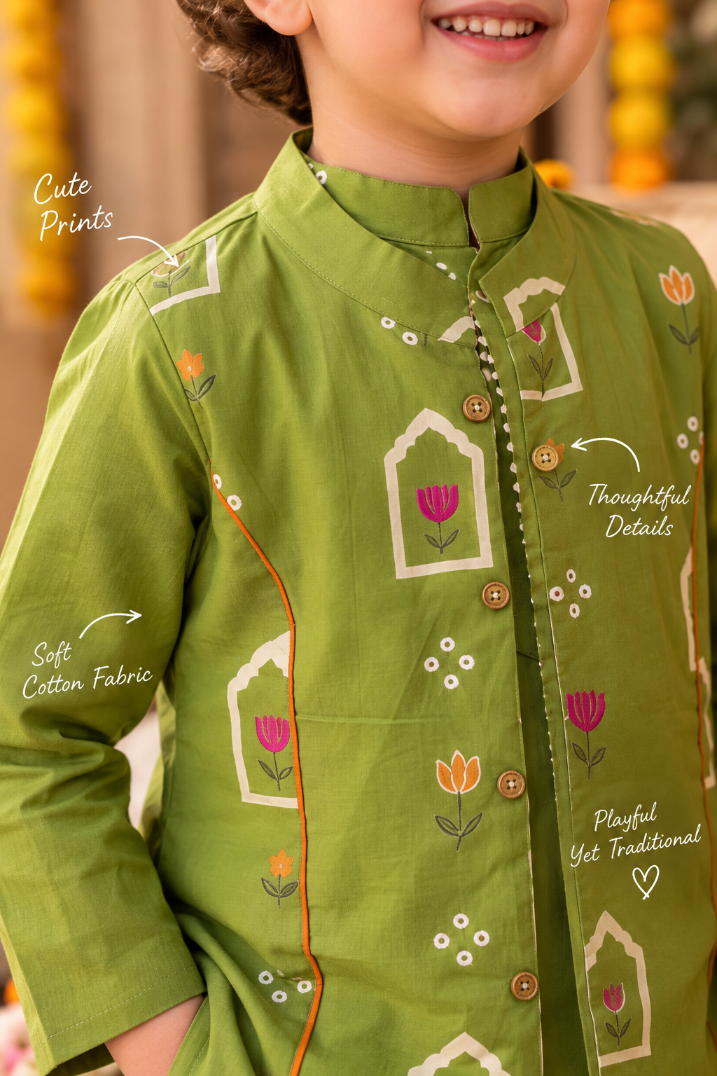 Gulmohar Kurta Set (3pc set)