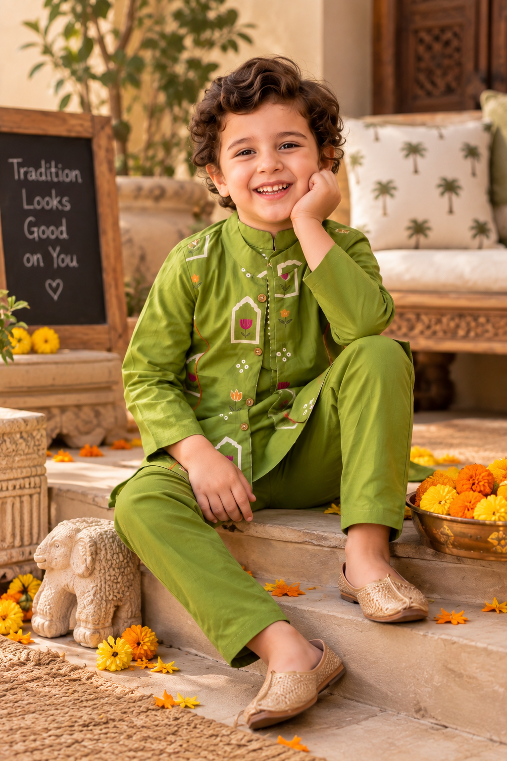 Gulmohar Kurta Set (3pc set)