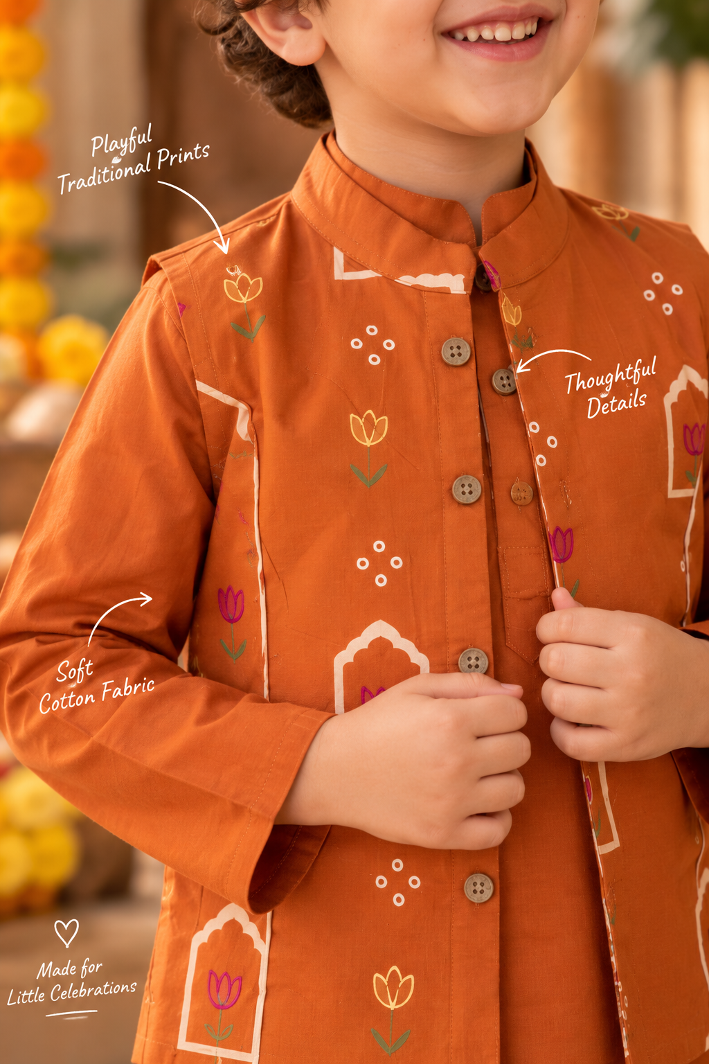 Basant Kurta Set(3pc set)