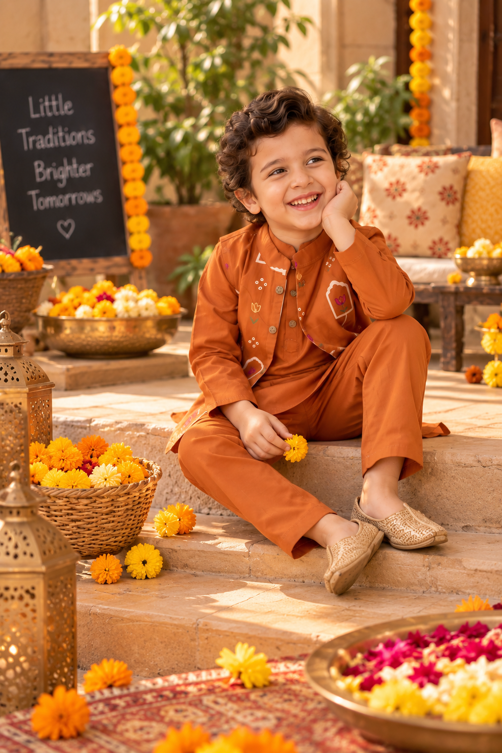 Basant Kurta Set(3pc set)