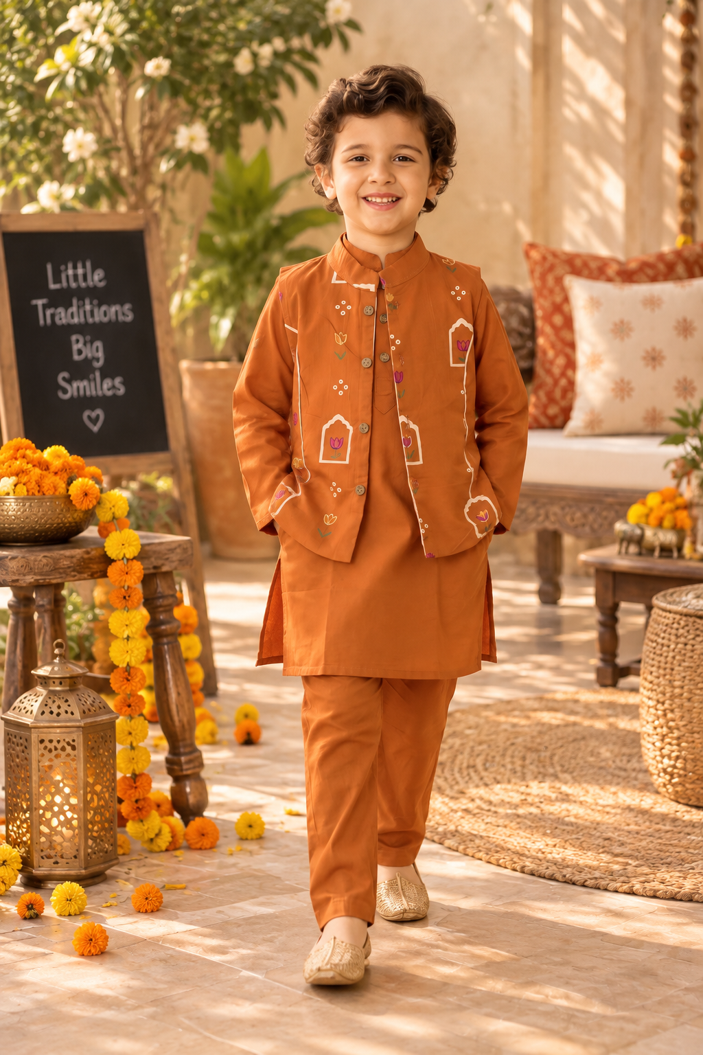 Basant Kurta Set(3pc set)